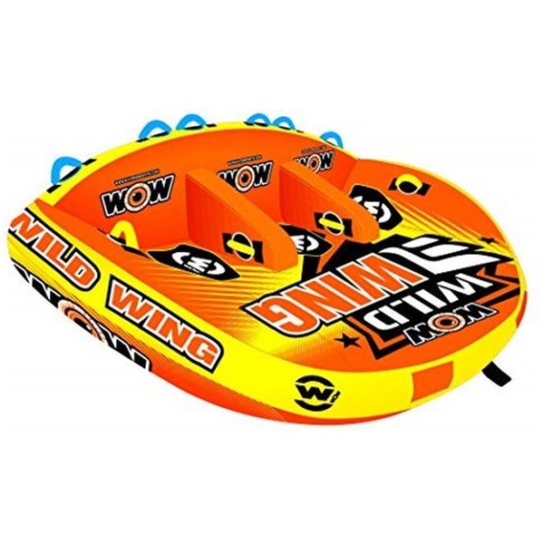 Wow Wild Wing 3 Towable Front & Back Tow Points Inflatable Raft - 3 Rider 3004.5496